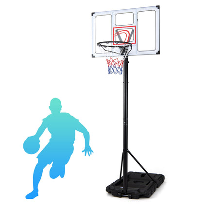 Adjustable Portable Basketball Hoop with Fillable Base