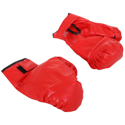 Adjustable Punching Ball Rack with Gloves, 136-154 cm - Black