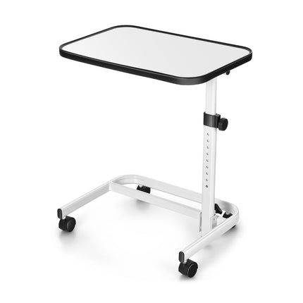Nastavitelný noční stolek na kolečkách se sklopnou deskou, 73-93 cm