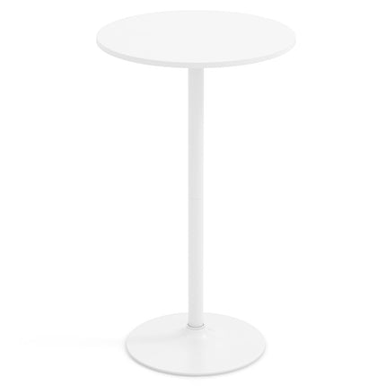 Nastavitelný kulatý bistro stolek – 2 výšky, 60 cm bílá