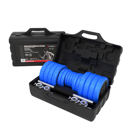 Adjustable Rubberized Dumbbells 30kg