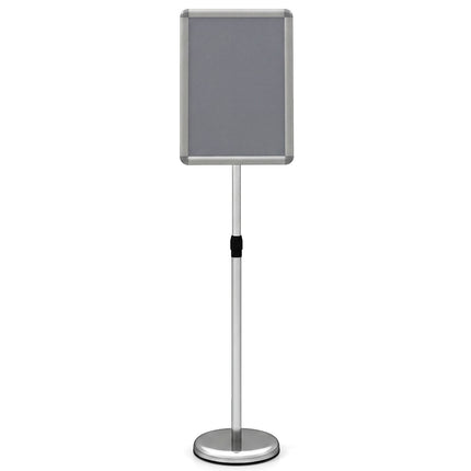 Adjustable Sign Holder Stand, 11x17 Inch, Silver/Black
