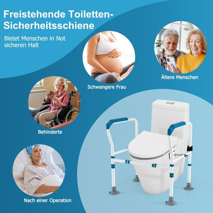 Nastavitelné bezpečnostní madlo k WC – volitelná výška a šířka