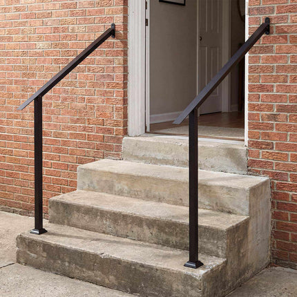 Adjustable Wall Mount Handrail for 3/4 Outdoor Steps