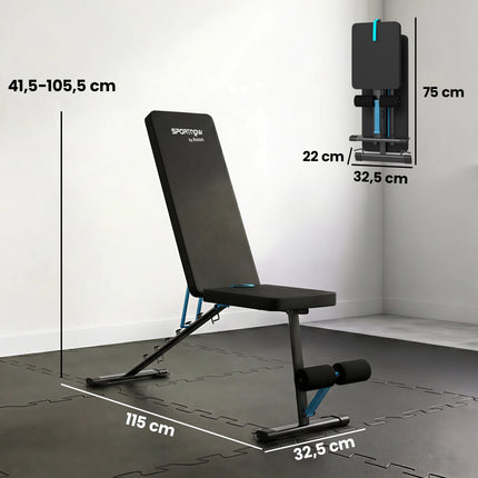 Adjustable Weight Bench with Leg Extension, 300 kg Capacity