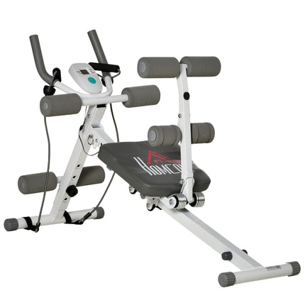 Nastavitelná lavice na břicho, LCD displej, ocel, nosnost 100 kg