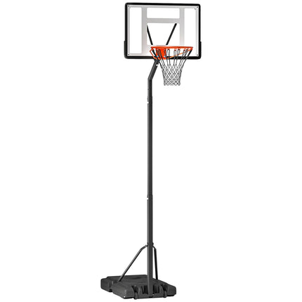 Nastavitelný basketbalový koš s ocelovým stojanem, 90-352 cm