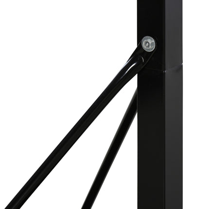 Nastavitelný basketbalový koš s ocelovým stojanem, 90-352 cm
