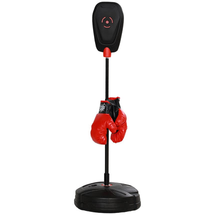 Nastavitelný boxovací pytel, 88-124 cm, s rukavicemi, černý
