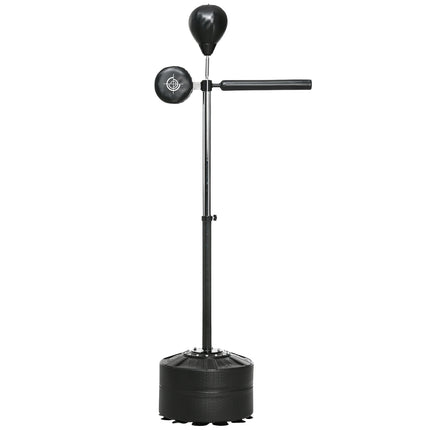 Nastavitelný boxovací stojan s reflexní tyčí, HDPE a kůže