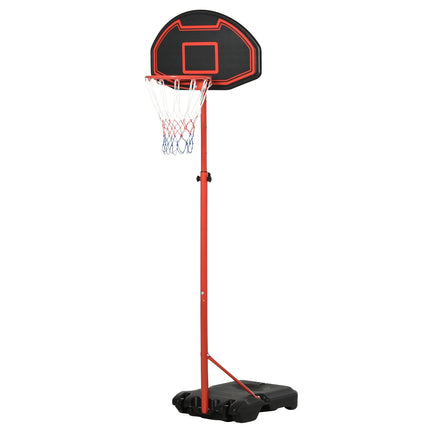 Nastavitelný venkovní basketbalový koš s kolečky – 194-249 cm
