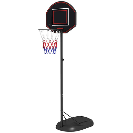 Nastavitelný stojan pro basketbalový koš, 221-282 cm, nerozbitná deska