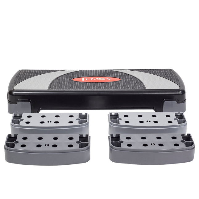 Aerobic Step Platform, Zwart, Verstelbare Hoogte