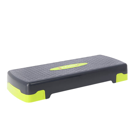 Aerobic step, zelený/šedý, nastavitelná výška