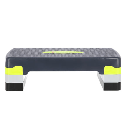 Aerobic step, zelený/šedý, nastavitelná výška