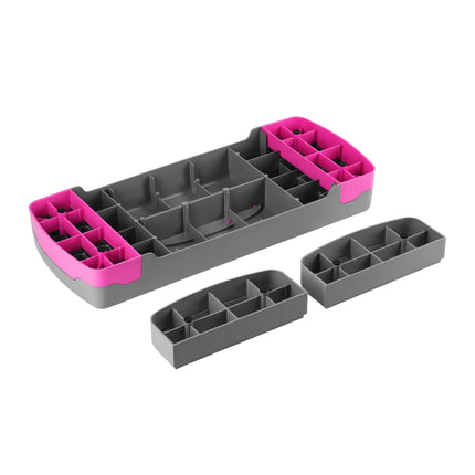 Aerobic stepper, nastavitelná výška, šedý/růžový