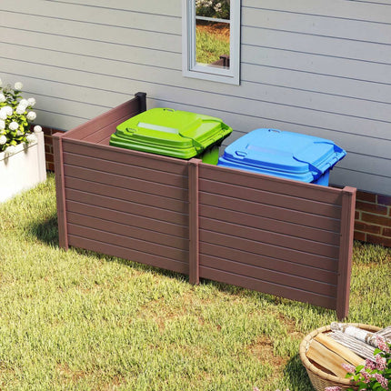 Air Conditioner Fence, 3 Panels 48 x 38 In, Ground Stakes