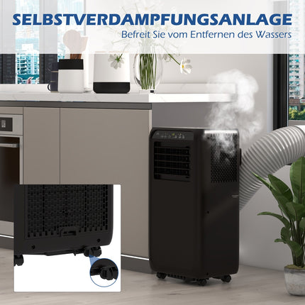 Přenosná klimatizace 9000 BTU – odvlhčovač a ventilátor