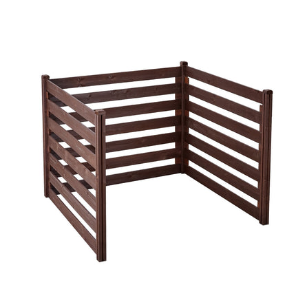 Air Conditioner Privacy Fence, 3-Panel Wood 1230x945mm