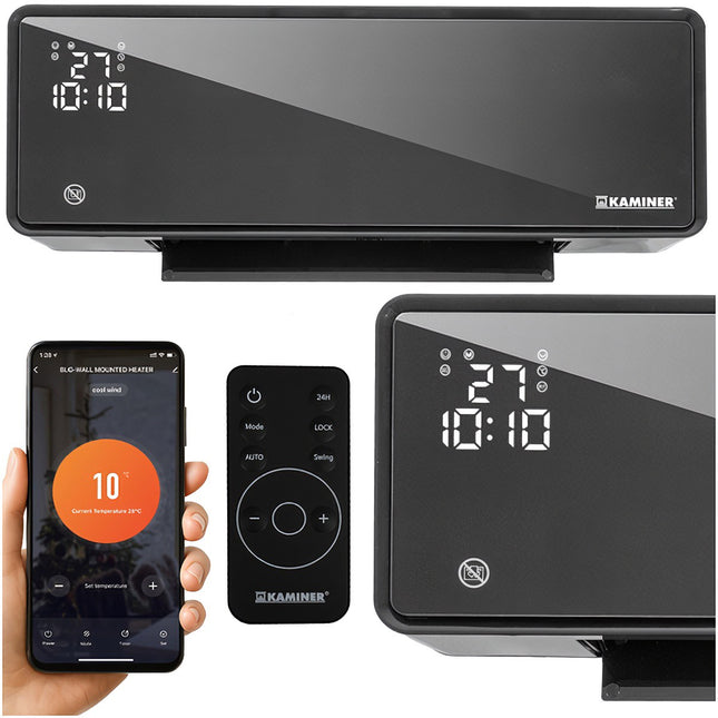 Teplovzdušná clona, 2000W, WiFi, dálkové ovládání