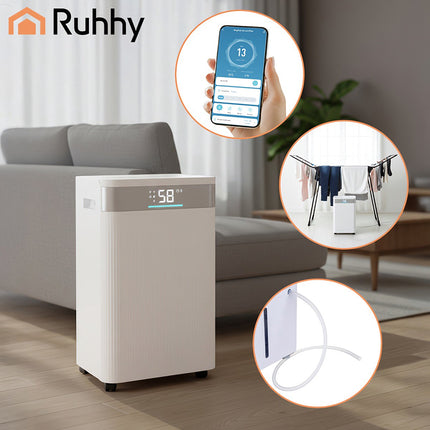 Odvlhčovač vzduchu 20L/den, WiFi, nádrž 4.3L, časovač