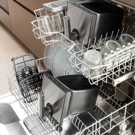 Horkovzdušná fritéza InnovaGoods Fryinn Double 8000 černá 3400 W 8 L nerez