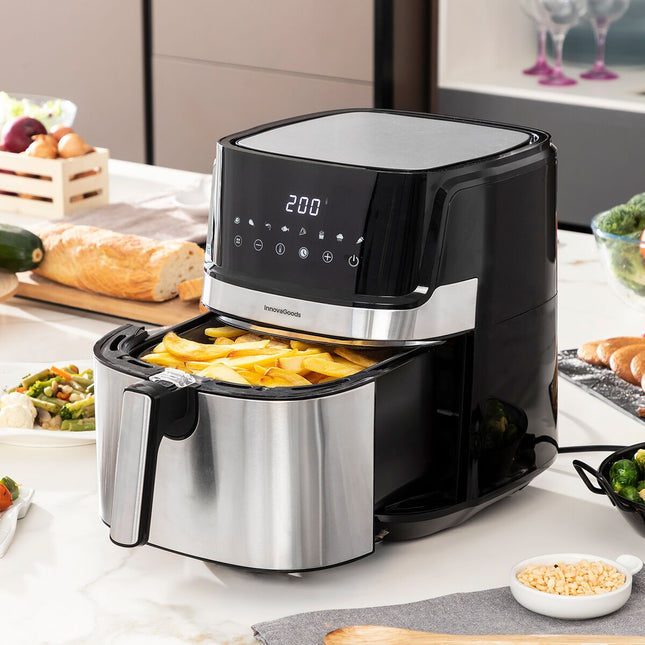 Horkovzdušná fritéza InnovaGoods Fryinn Pro 5500 černá 1700 W 5,5 L nerez