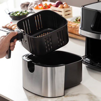 Horkovzdušná fritéza InnovaGoods Fryinn Pro 5500 černá 1700 W 5,5 L nerez