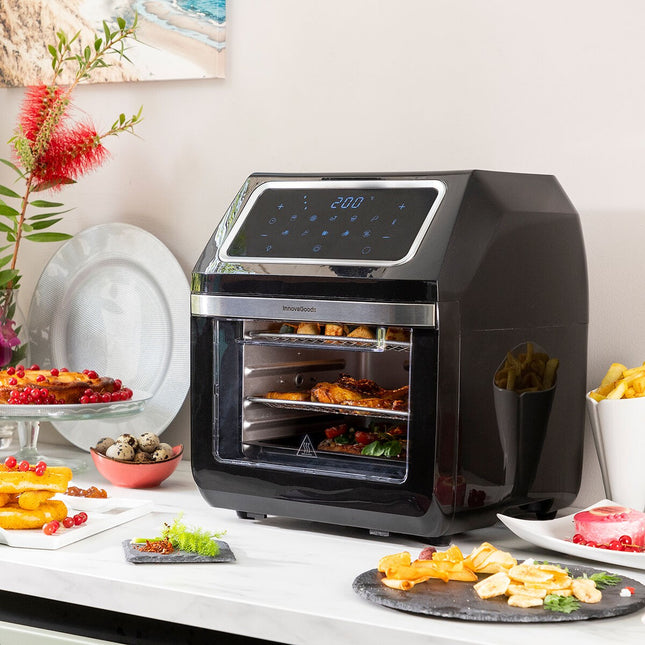Horkovzdušná fritéza InnovaGoods Fryinn Pro Max 12000 černá 1800 W 12 L nerez
