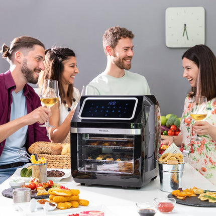 Horkovzdušná fritéza InnovaGoods Fryinn Pro Max 12000 černá 1800 W 12 L nerez