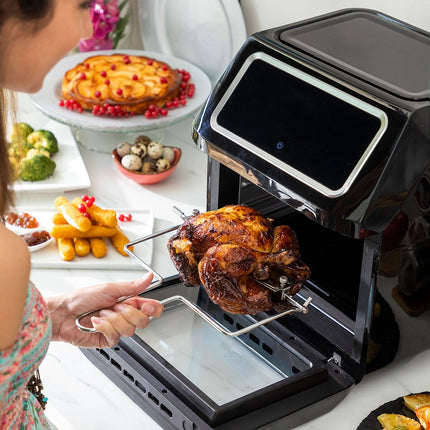Horkovzdušná fritéza InnovaGoods Fryinn Pro Max 12000 černá 1800 W 12 L nerez
