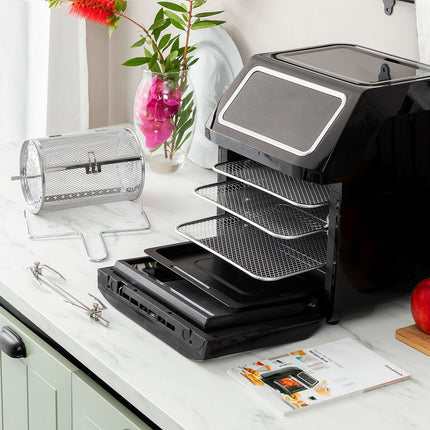 Horkovzdušná fritéza InnovaGoods Fryinn Pro Max 12000 černá 1800 W 12 L nerez