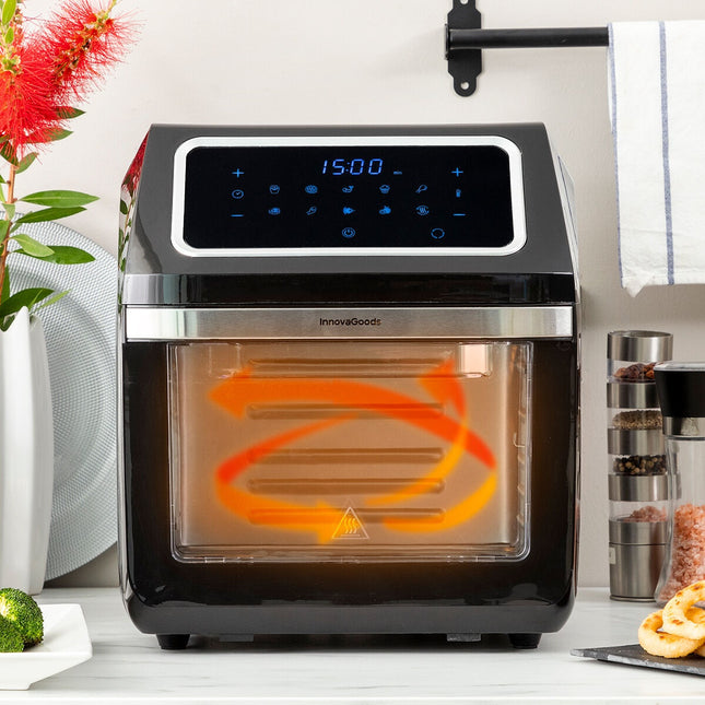 Horkovzdušná fritéza InnovaGoods Fryinn Pro Max 12000 černá 1800 W 12 L nerez