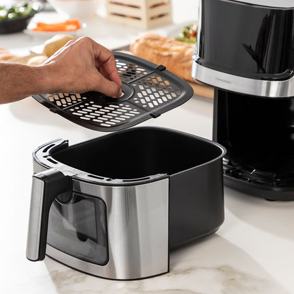 Horkovzdušná fritéza InnovaGoods Fryinn View 6500 černá 1700 W 6,5 L nerez