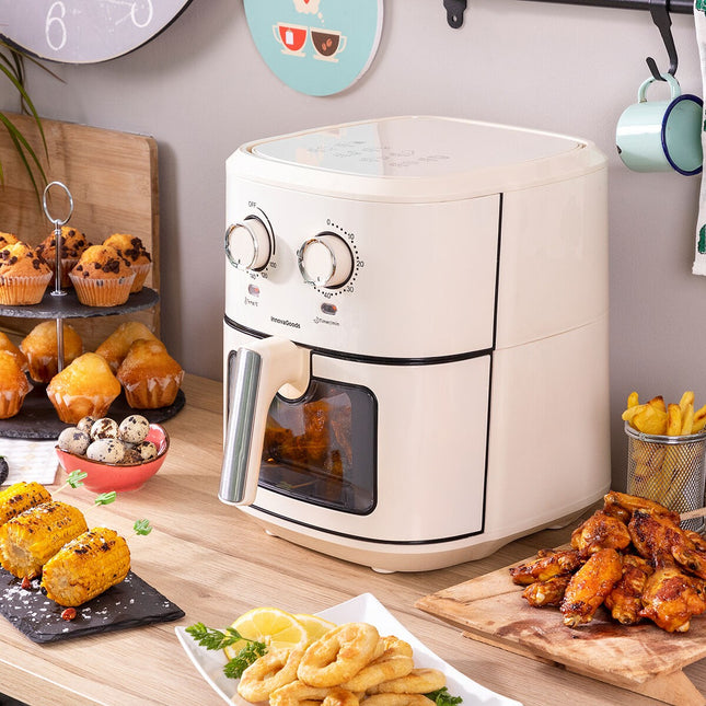 Horkovzdušná fritéza InnovaGoods Vynner Pro 6500 krémová 1700 W 6,5 L nerez