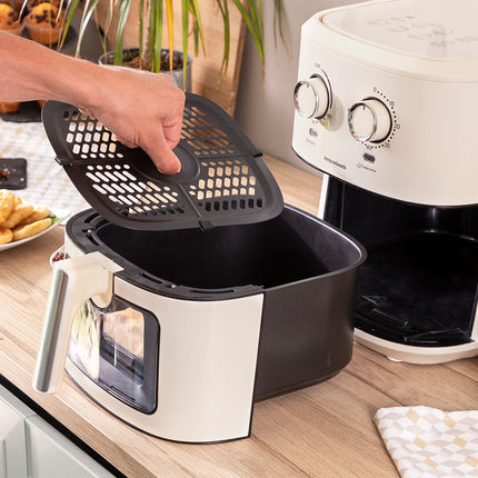 Horkovzdušná fritéza InnovaGoods Vynner Pro 6500 krémová 1700 W 6,5 L nerez