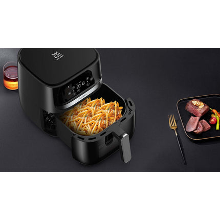 Horkovzdušná fritéza s vestavěnou váhou, 2v1, objem 5.7L