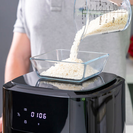Horkovzdušná fritéza s váhou InnovaGoods Fryinn Balance 5000 Black 1500 W 5 L nerez