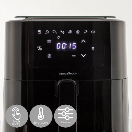 Horkovzdušná fritéza s váhou InnovaGoods Fryinn Balance 5000 Black 1500 W 5 L nerez