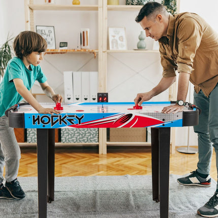 Air Hockey Table 48 Inch, LED Scoreboard, 12V Fan