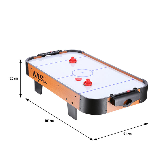 Air hockey stůl, kompaktní rozměry, hra do interiéru