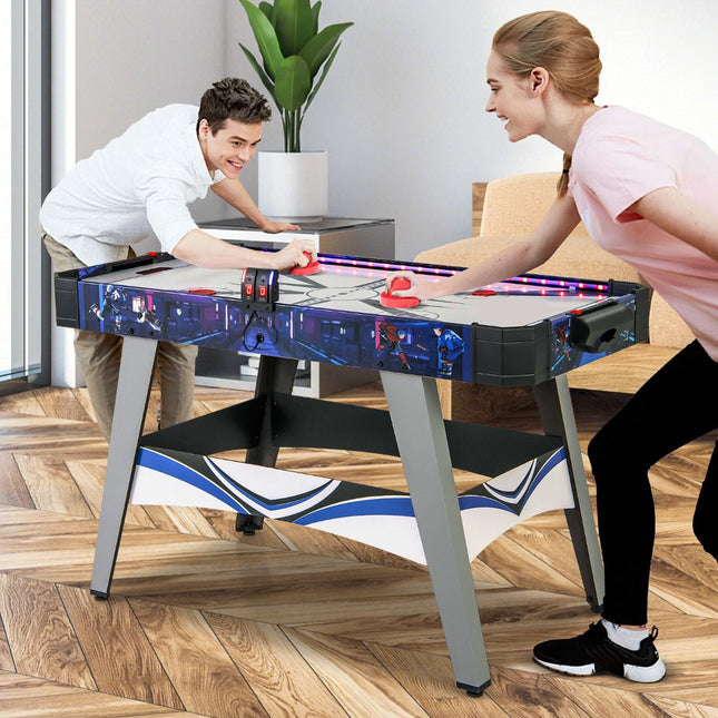 Air hockey stůl s 12V ventilátorem a LED počítadlem, bílý