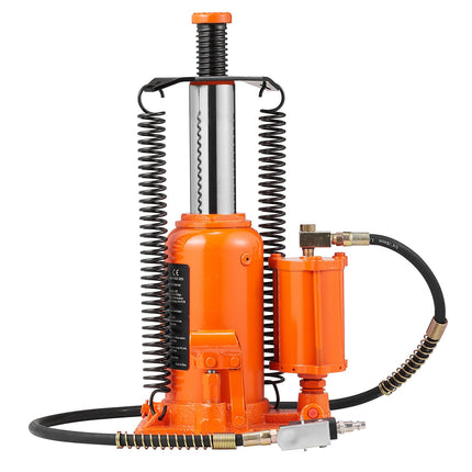 Air Hydraulic Bottle Jack, 20 Ton, 265–500 mm Lift