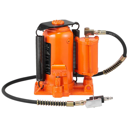 Air Hydraulic Bottle Jack, 20 Ton, 265–500 mm Lift