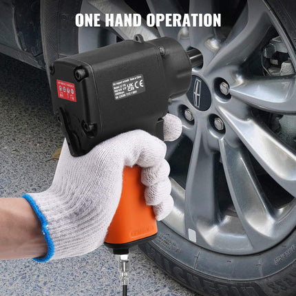 Air Impact Wrench, 3/8in Square Drive, 690 Ft-Lb