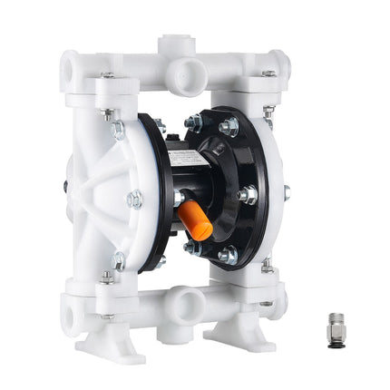 Air Operated Double Diaphragm Pump, 17 L/min, PP Body