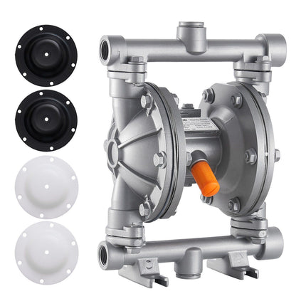 Air Operated Double Diaphragm Pump, 25 L/min, Aluminum