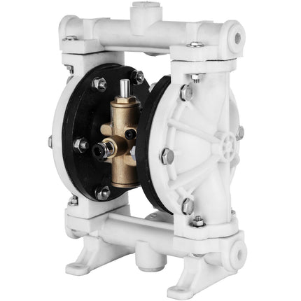 Air-Operated Double Diaphragm Pump, PTFE, 2.5 GPM, 1/2 in