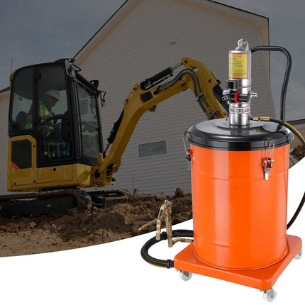 Air Operated Grease Pump, 10.5 Gal 40L, 13 ft Hose