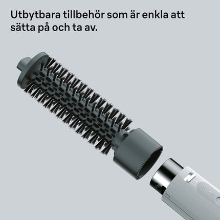 Horkovzdušná kulma, 300W, 3 nastavení teploty a rychlosti, 2 nástavce